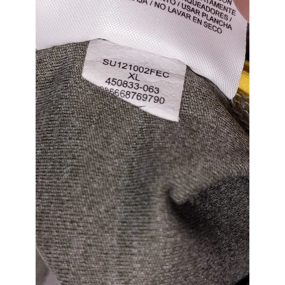 NIKE Livestrong Athletic Shorts 450833 Gray Yellow Men's XL‎